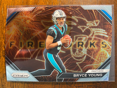 2023 Panini Prizm Bryce Young #F-6 RC Rookie Fireworks Carolina Panthers