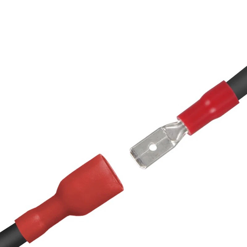 Fully Insulated Female Spade Electrical Terminal Connector  Crimp Connectors  - Image 3 of 4