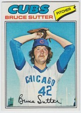 1977 Topps - Bruce Sutter - #144 - Chicago Cubs - Rookie Card - NrMt+. rookie card picture