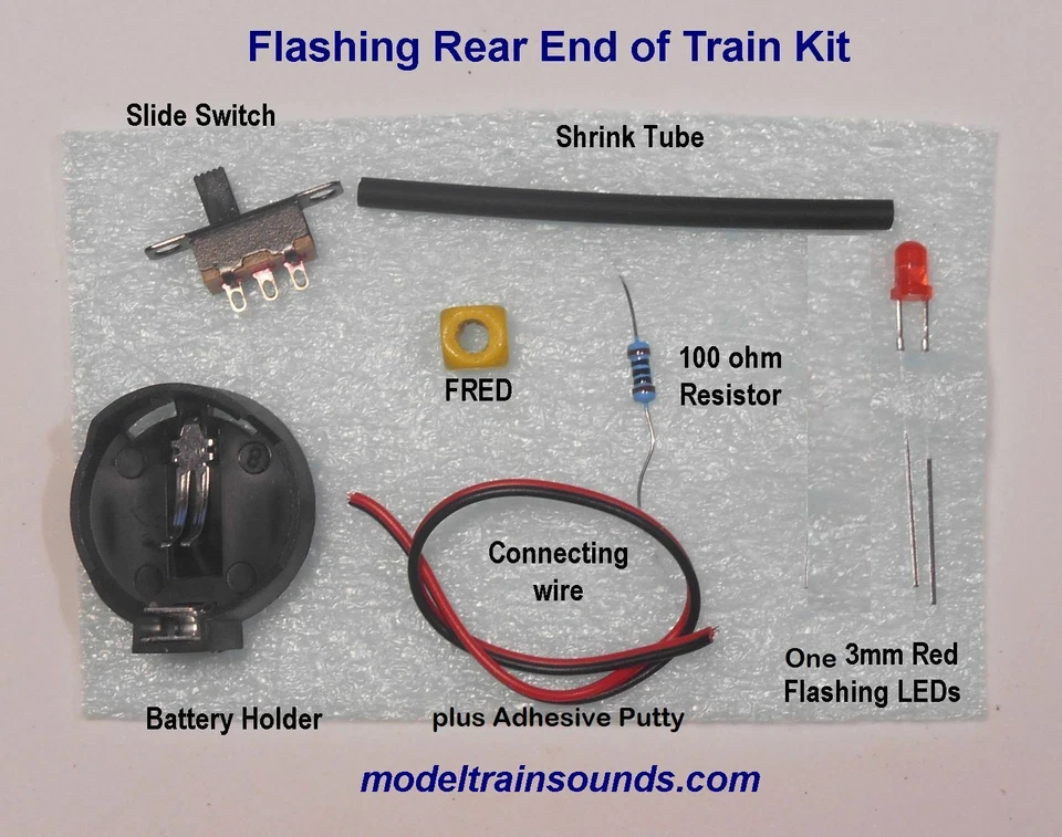 End Of Train Device for O & S Scale with Flashing Red LED Kit - Image 4 of 4
