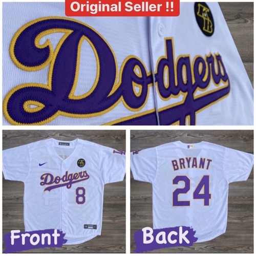 Kobe Bryant Jersey Custom Dodgers 8 24 