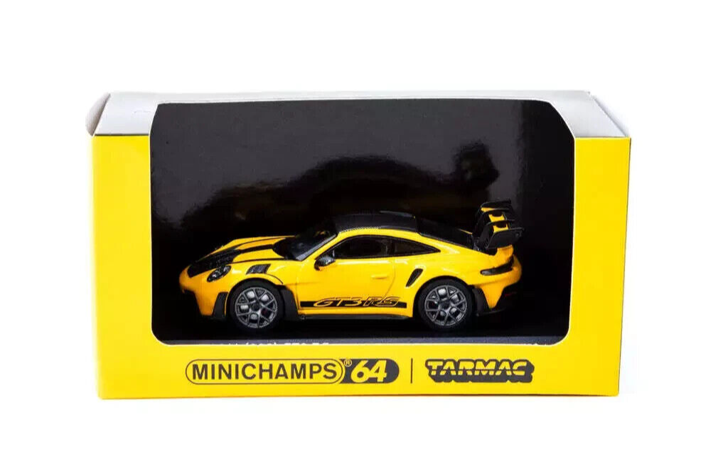 1/64 Porsche 911 992 GT3 RS 2022 Yellow Model by Minichamps x