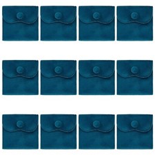 12Pcs Velvet Jewelry Pouches, Jewelry Gift Bags with Snap Button, for Ring Ne...