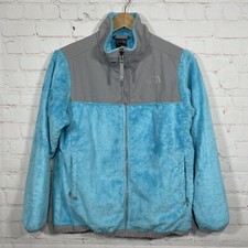The North Face Denali Jacket Girls Size XL 18 Turquoise Fleece Full Zip Cozy