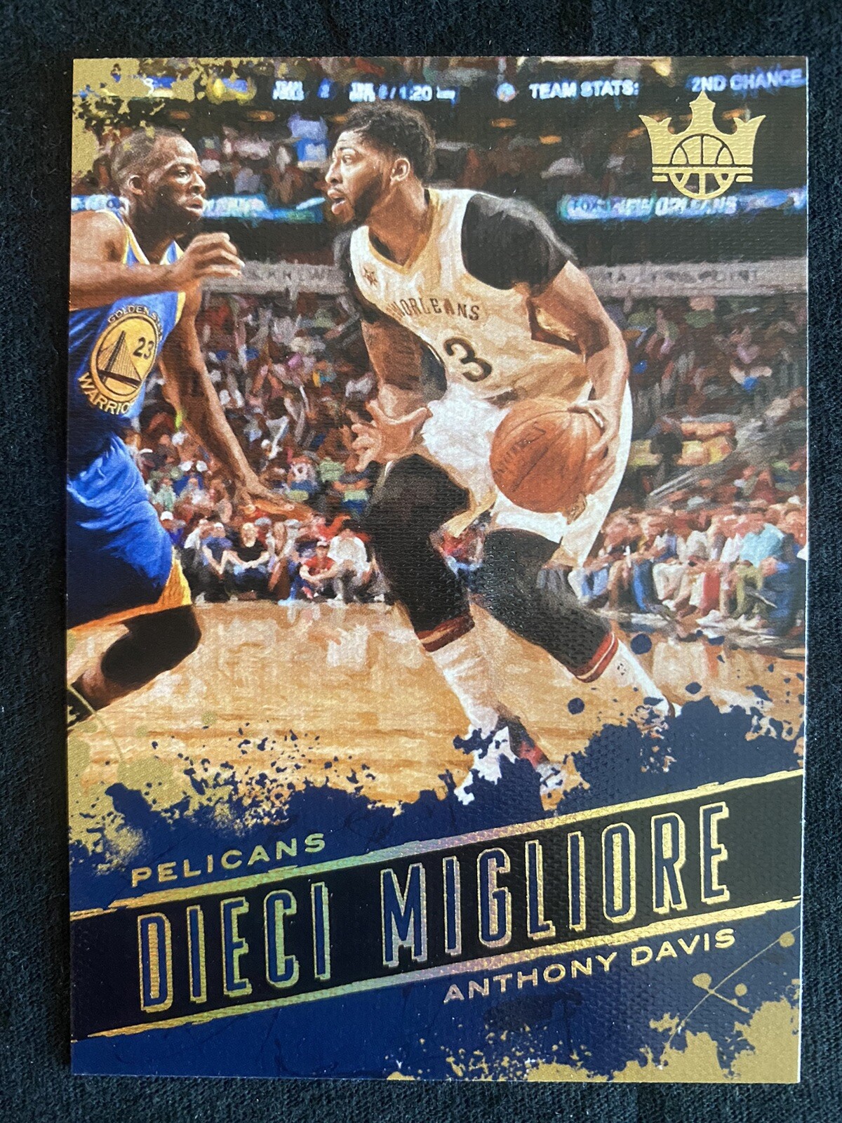 2017 Panini Court Kings Anthony Davis Dieci Migliore #8 SSP 🔥🔥RARE