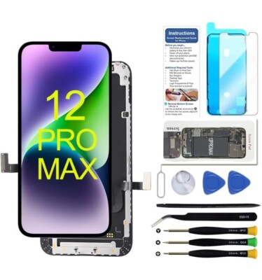 LCD Touch Display Screen Replacement for iPhone 12 Pro-MAX (6.7 inch) (D)