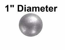 1"DIA x 5/8"L Zinc Matte Pewter Nails Decorative Upholstery Tacks 25- 50-100-250