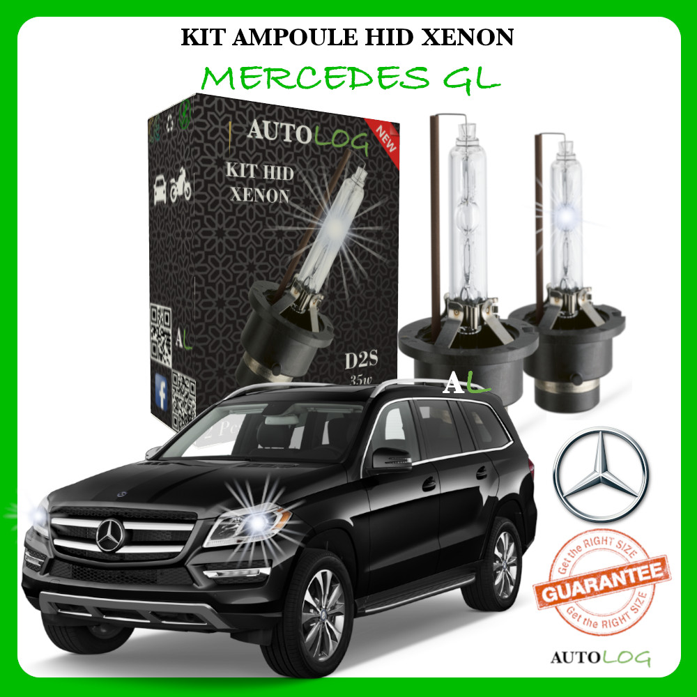 Ampoule xénon 6000K Mercedes GL anti-scintillement à haute luminosité