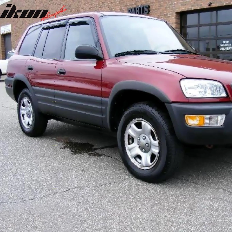 Fits 96-00 Toyota RAV4 Window Visors Acrylic Sun Guard Rain Deflector 4Pc Set - Image 2 of 4