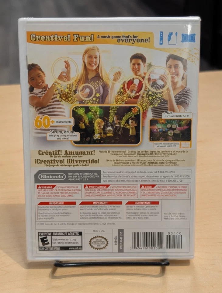 Wii Music (Nintendo Wii, 2008) BRAND NEW, SEALED! - Image 2 of 2