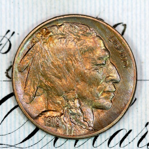 * 1916-P * SUPERB+ GEM BU MS BUFFALO NICKEL * FROM ORIGINAL COLLECTION