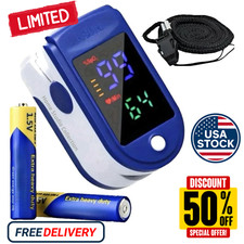 Finger Tip Pulse Oximeter LED Blood Oxygen Meter for Hospital  Home Use  NEW 