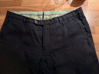 MMX Taurus Herren Chino Hose W34 Blau washed gerade Baumwolle