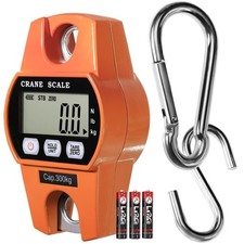 Digital Hanging Scale 660 Lb 300 Kg Hanging Digital Scale, Handheld Mini Cran...