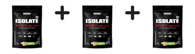 3 x Weider Isolate Whey 100 CFM (420g) Pistachio (59,48 EUR/kg)