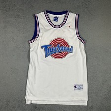 VTG Champion Authentic Space Jam Tune Squad Bugs Bunny 1 Jersey Large 3631