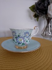 Bone China Cup And Saucer Made In England Aynsley/Royal Albert Mismatch Vgc.
