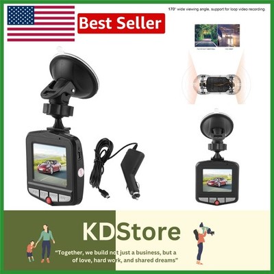 2.2 Inch Car DVR Camera Front Inside 1080P 170° Wide Angle Loop Recording