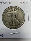 1920 S - Walking Liberty Silver Half Dollar- VF quality Coin