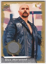 2022 Upper Deck AEW All Elite Wrestling Mat Relics Gold DAX HARWOOD #42 FTR UD