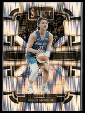 Kayla McBride 2024 Panini Select WNBA #84 Prizm Silver Flash Minnesota Lynx