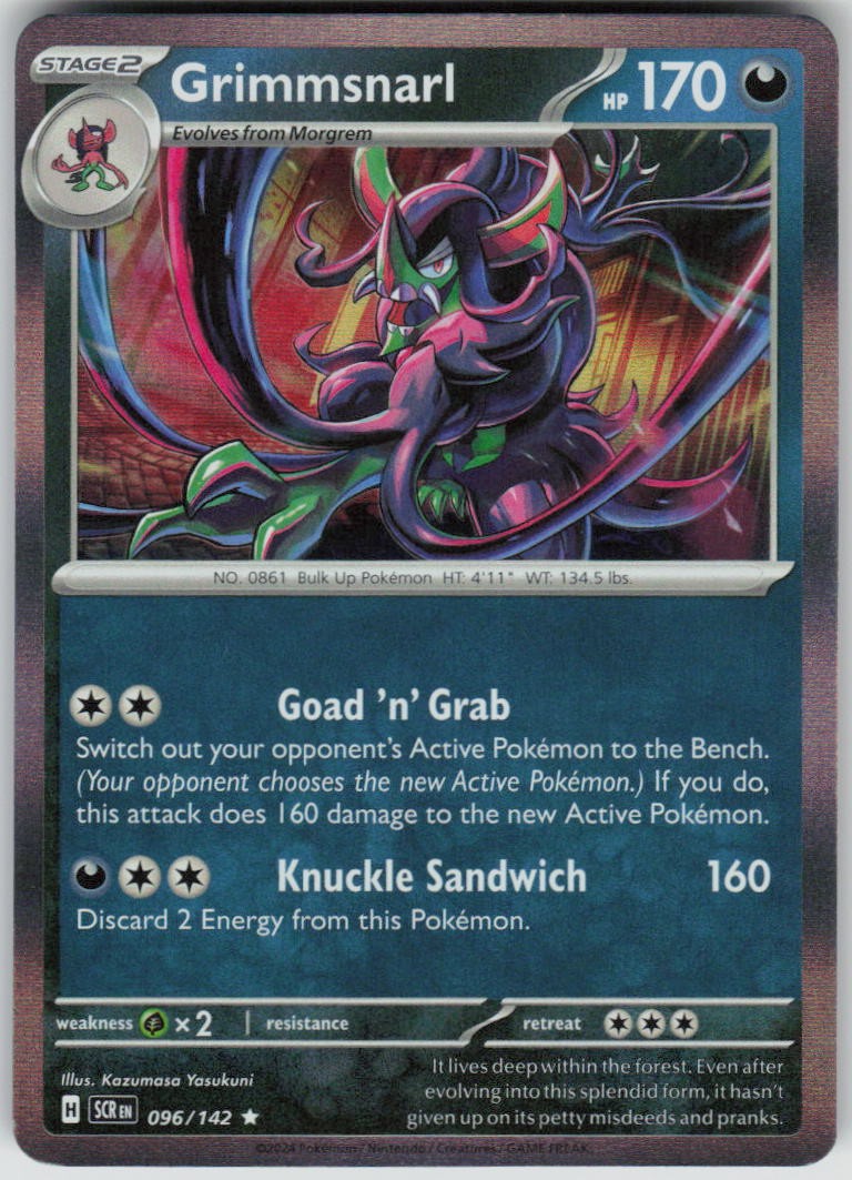 Grimmsnarl Rare SV07: Stellar Crown 096/142 NM