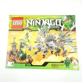 LEGO 9450 Ninjago Epic Dragon Battle Instruction Manuals- ALL 3 Book Set 1 2 & 3