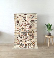 Handmade Moroccan Berber Flatwoven Rug 3x5 ft  – Akhnif Moroccan Handmade Carpet