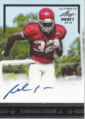 2018 Leaf Ultimate Draft '91 Rookie Autographs #GLRRE1 Rashaan Evans Auto -FB