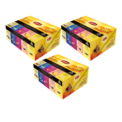 3x  Black Tea Taste Collection 50 Pyramid Bags (5 Flavors) RA