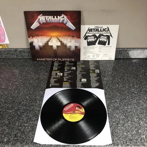 LP VINYL METALLICA ALBUM MASTER OF PUPPETS MFN 60 UK 1ST PRESS EX/EX SUPER