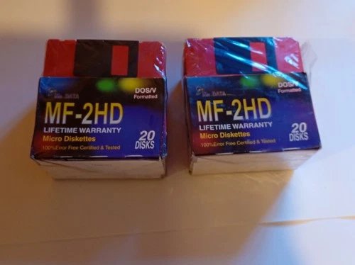 Mf - 2HD Micro Diskettes Brand New 40 disks - See pictures