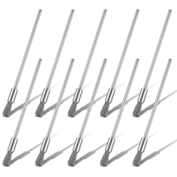 DrahtbüRsten Set 10 StüCk Edelstahl Pinsel Mini StahlbüRsten FüR Rost Reinigung-image