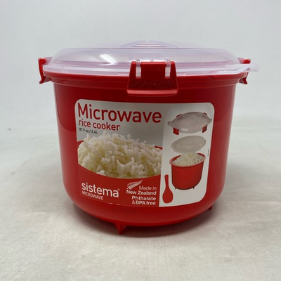 #ad Sistema Microwave Rice Cooker 2.6 L 87.2 oz Red $16.14
