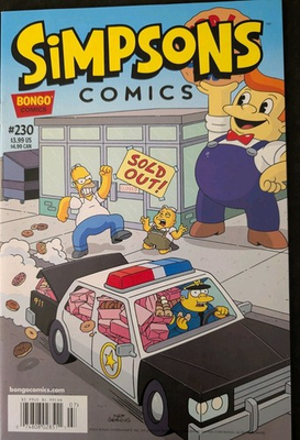 #ad THE SIMPSONS COMICS #230 BONGO 2016 MATT GROENING ARTWORK MN NM $9.99