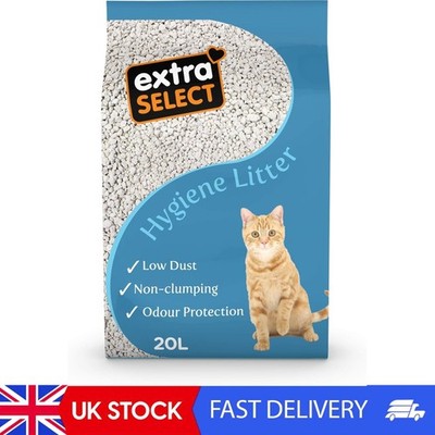 Hygiene Katzenstreu - Calciumsilikat klumpfrei Geruchskontrolle - 20L