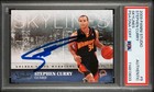STEPHEN CURRY #30 SIGNED WARRIORS 2009 PANINI STUDIO ROOKIE CARD PSA/DNA AUTO