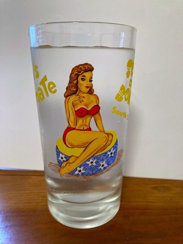 RARE Politically Incorrect South of the Border Drinking Glass Pedro's Playmate