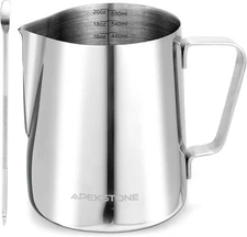 Espresso Milk Frothing Pitcher 20 oz/600 ml, Coffee Steaming Cup