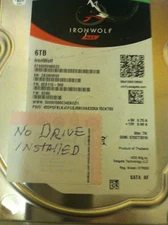 Seagate IronWolf...ST6000VN0033...6TB Internal 3.5 '' HDD...NON-WORKING..AS IS