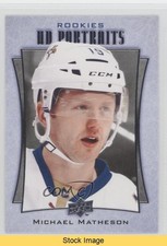2016-17 Upper Deck UD Portraits Rookie Michael Matheson #P-88 READ fv4