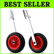 10" Removable Boat Launching Wheels - Perfect for Dinghies and Inflatable Boats