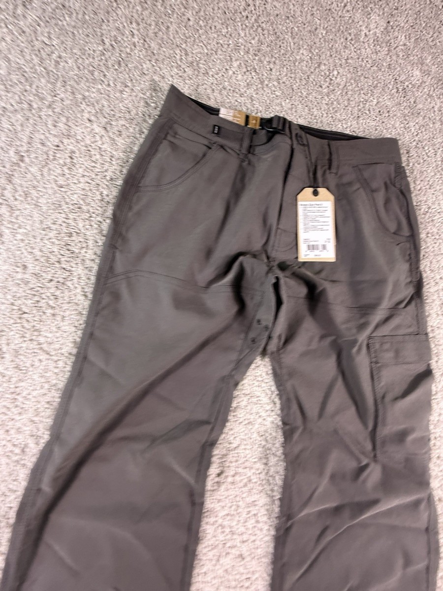 NEW Prana Zion II Pants 31x32 Stretch Relaxed Fit Cargo Dark Iron Straight View 5