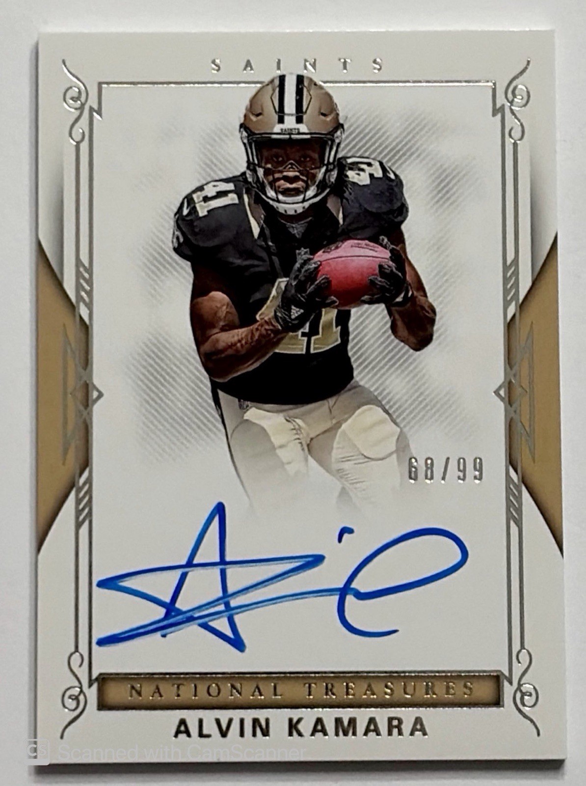 Alvin Kamara Panini National Treasures Rookie Signature Rps #AKM Base