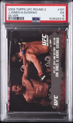 2009 TOPPS UFC ROUND 2 SILVER #101 ANDRE GUSMAO/JON JONES 176/188