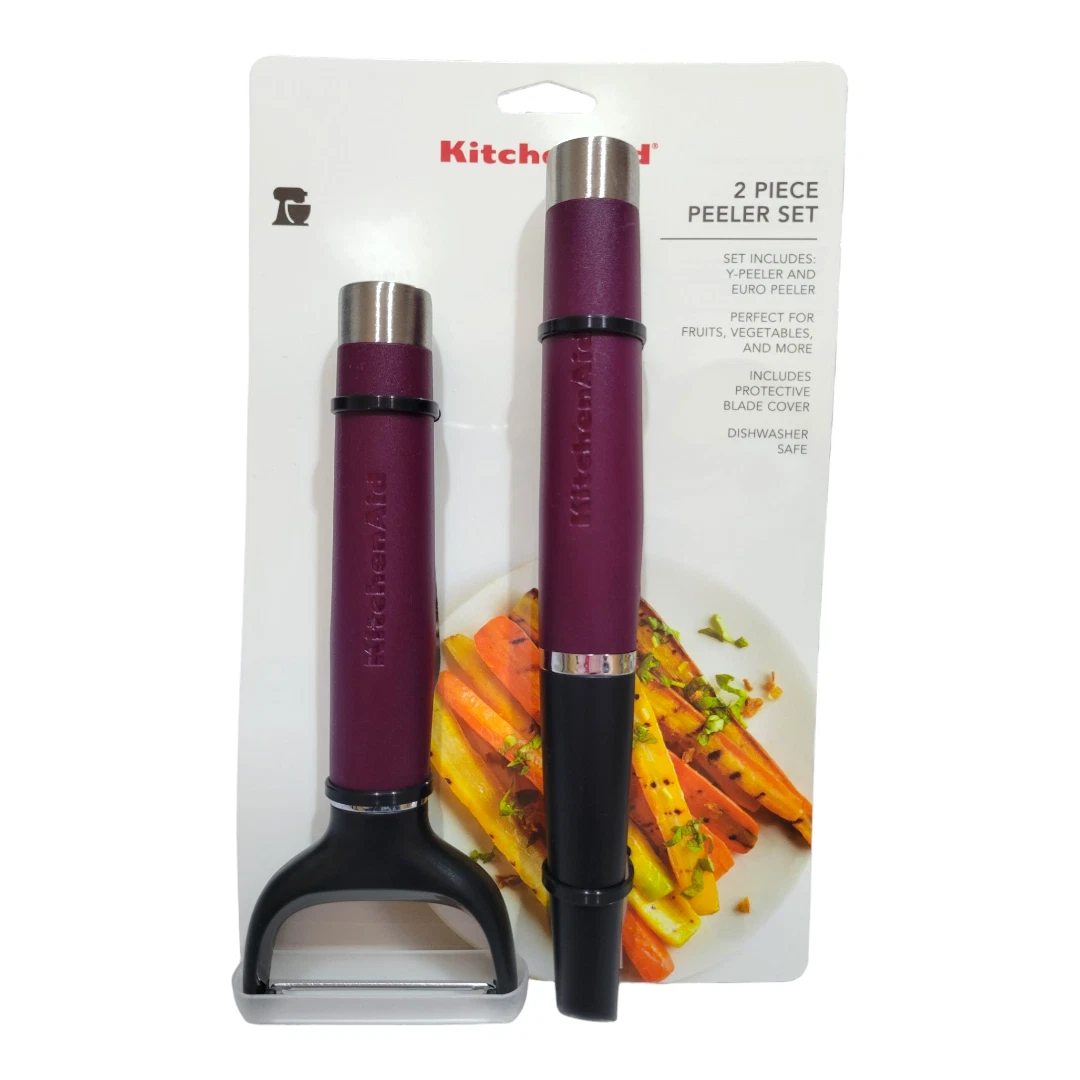 NEW KitchenAid 2-Piece Peeler Set in Matte Plum Purple (Y-Peeler & Euro Peeler)
Opens in a new windo