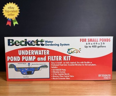  NEW Beckett BF350A20 Underwater Pond & Filter Kit Up To 400 Gallons  SEALED