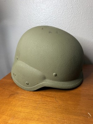 U.S. Military PASGT Helmet Woodland Cover & Sergeant Patch Vintage