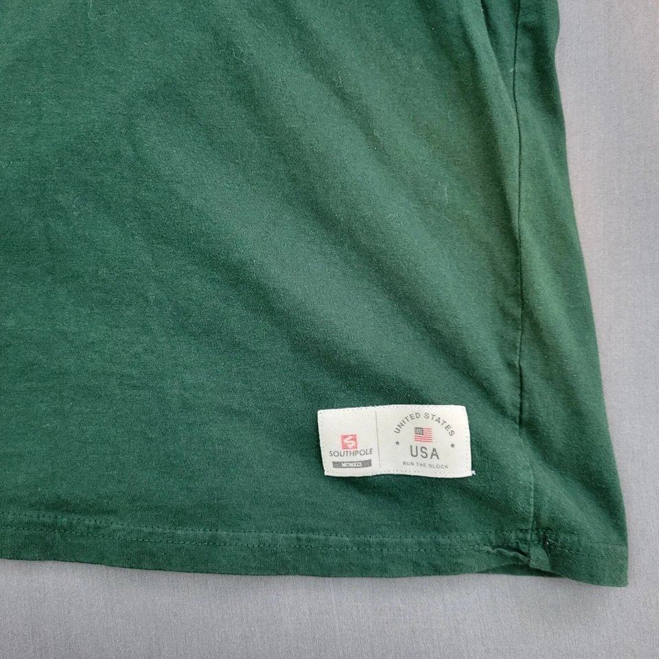 Camisa de Colección EE. UU. SouthPole Para Hombres XL Manga Corta Rayas Tejido Pullover Verde Foto 4 de 4