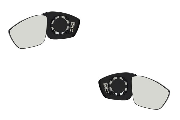 Spiegel Glas Set Links & Rechts Passend FüR Citroen C3 Sx 07/16- M. TräGer Konve-image